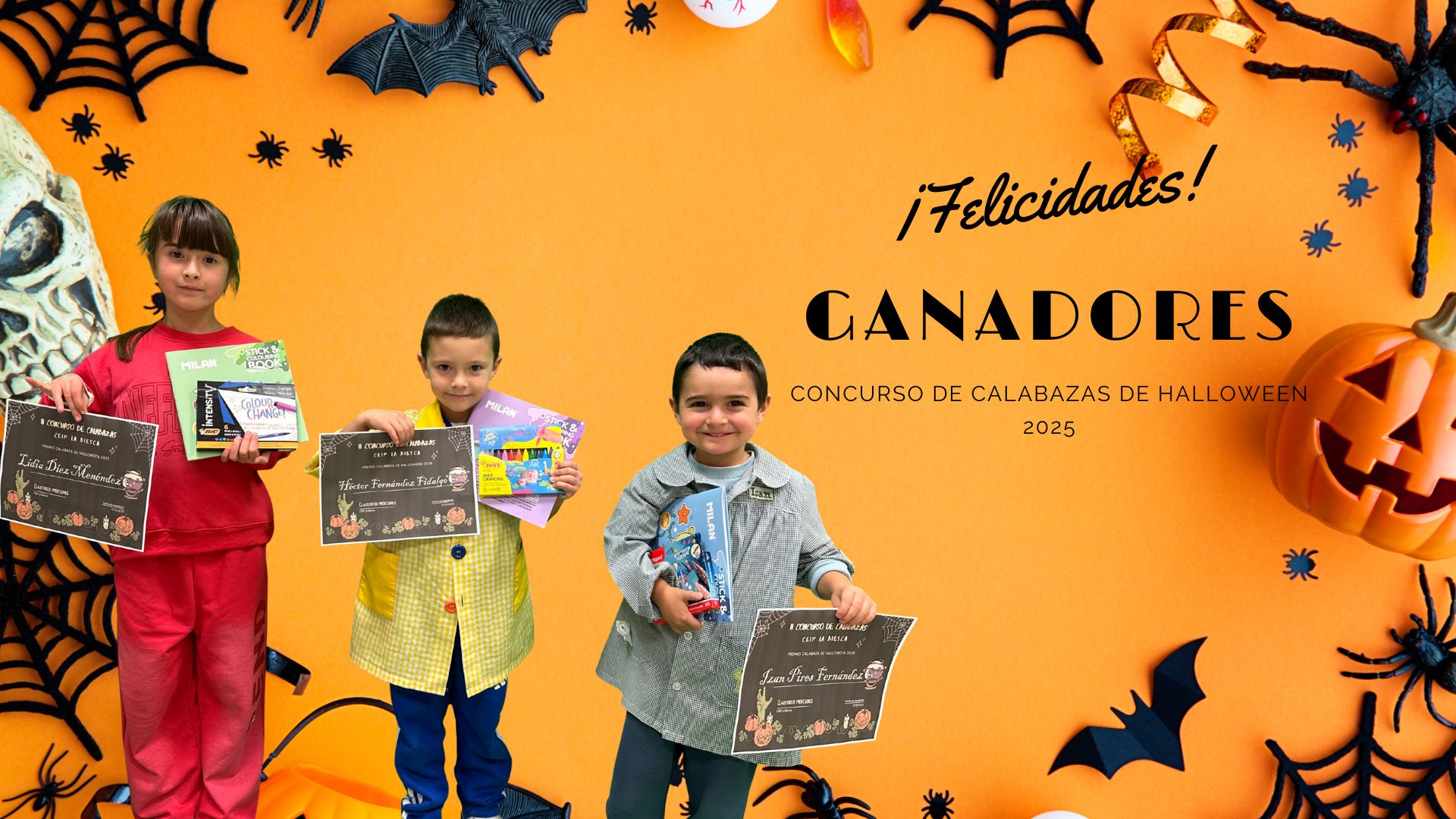 Ganadores concurso de calabazas 2025