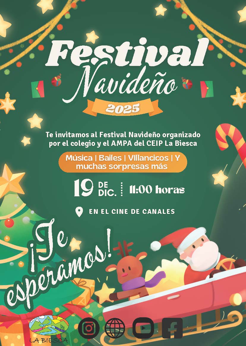 Cartel del Festival de Navidad de 2025